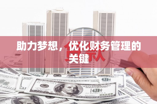 阿莲助力梦想,优化财务管理的关键 阿莲助力梦想,优化财务管理的关键