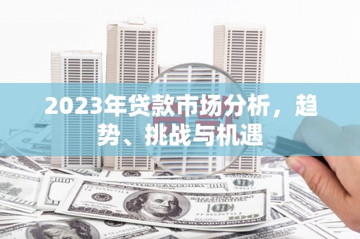 阿莲2023年贷款市场分析，趋势、挑战与机遇