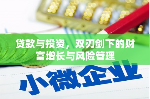 阿莲贷款与投资，双刃剑下的财富增长与风险管理