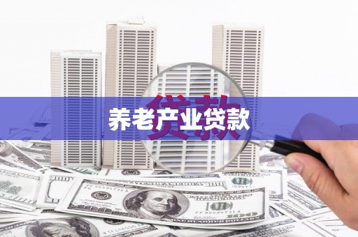 阿莲养老产业贷款