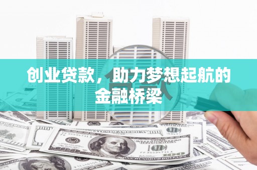 阿莲创业贷款，助力梦想起航的金融桥梁