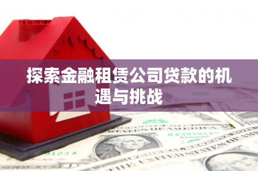 阿莲探索金融租赁公司贷款的机遇与挑战