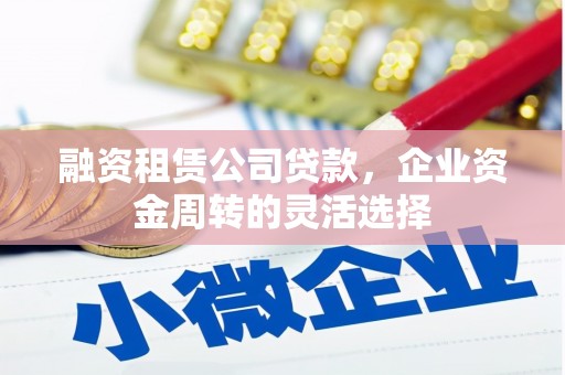 阿莲融资租赁公司贷款，企业资金周转的灵活选择