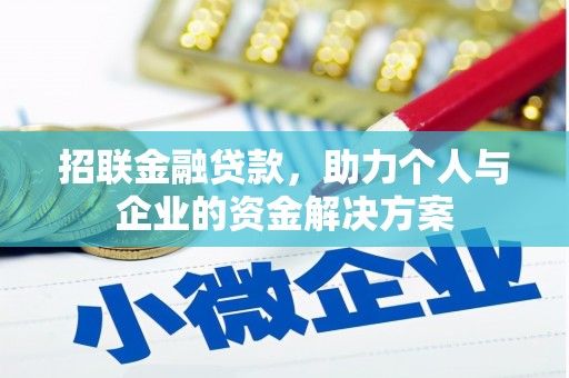 阿莲招联金融贷款，助力个人与企业的资金解决方案