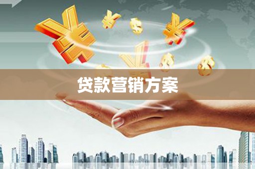 阿莲贷款营销方案