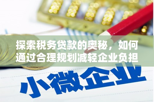 阿莲探索税务贷款的奥秘，如何通过合理规划减轻企业负担
