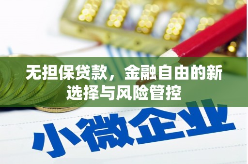 阿莲无担保贷款，金融自由的新选择与风险管控
