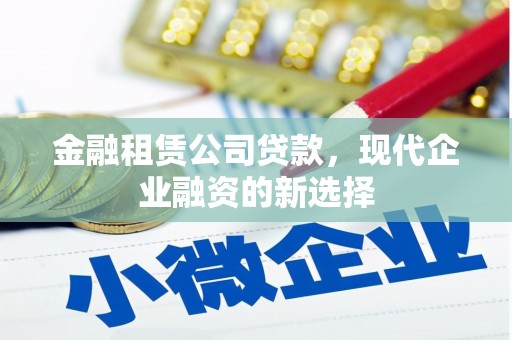 阿莲金融租赁公司贷款，现代企业融资的新选择