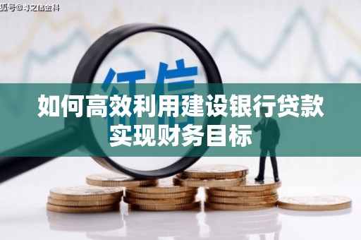 阿莲如何高效利用建设银行贷款实现财务目标