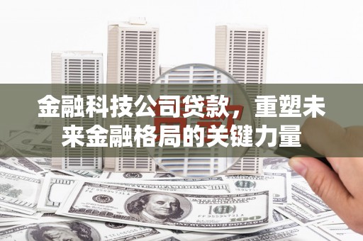 阿莲金融科技公司贷款，重塑未来金融格局的关键力量