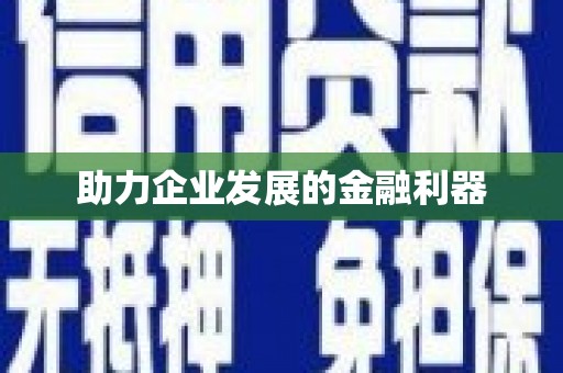 阿莲助力企业发展的金融利器