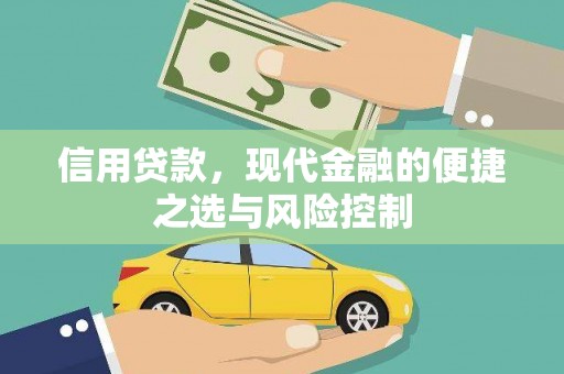 阿莲信用贷款，现代金融的便捷之选与风险控制