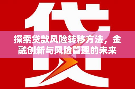 阿莲探索贷款风险转移方法，金融创新与风险管理的未来