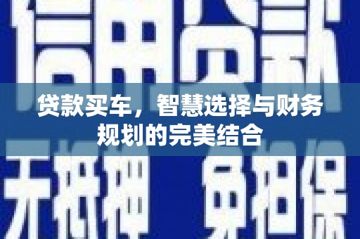 阿莲贷款买车，智慧选择与财务规划的完美结合