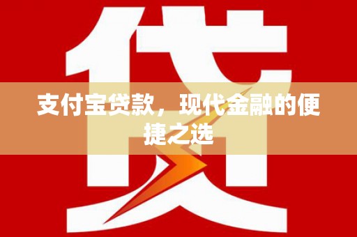 阿莲支付宝贷款，现代金融的便捷之选