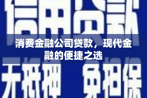 阿莲消费金融公司贷款，现代金融的便捷之选