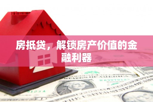 阿莲房抵贷，解锁房产价值的金融利器