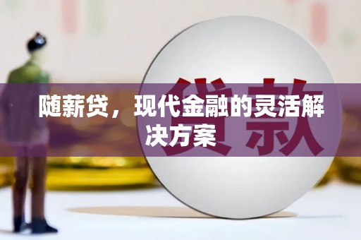 阿莲随薪贷，现代金融的灵活解决方案