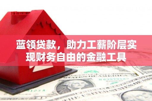 阿莲蓝领贷款，助力工薪阶层实现财务自由的金融工具