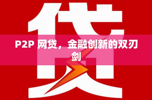 阿莲P2P 网贷，金融创新的双刃剑