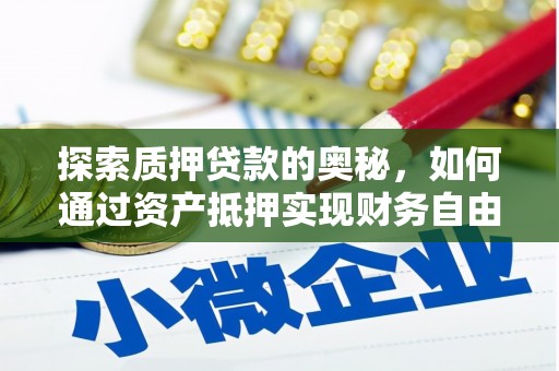 阿莲探索质押贷款的奥秘，如何通过资产抵押实现财务自由