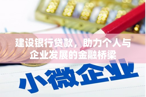 阿莲建设银行贷款，助力个人与企业发展的金融桥梁