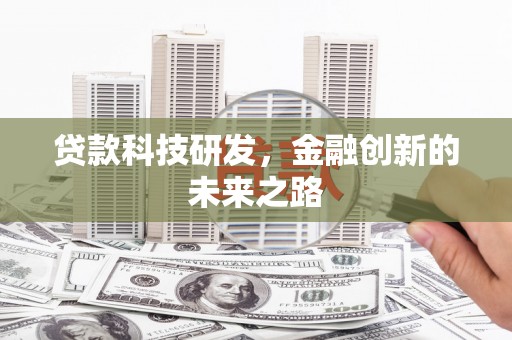 阿莲贷款科技研发，金融创新的未来之路