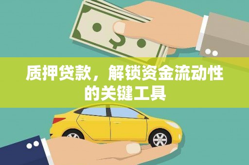 阿莲质押贷款，解锁资金流动性的关键工具