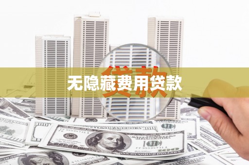 阿莲无隐藏费用贷款