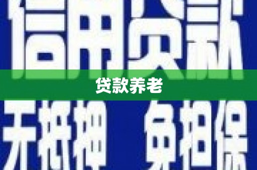 阿莲贷款养老