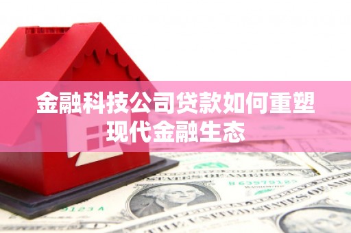 阿莲金融科技公司贷款如何重塑现代金融生态