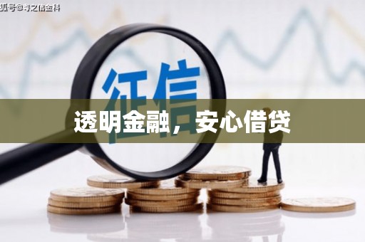 阿莲透明金融，安心借贷