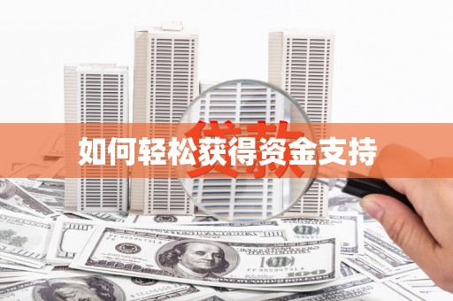阿莲如何轻松获得资金支持