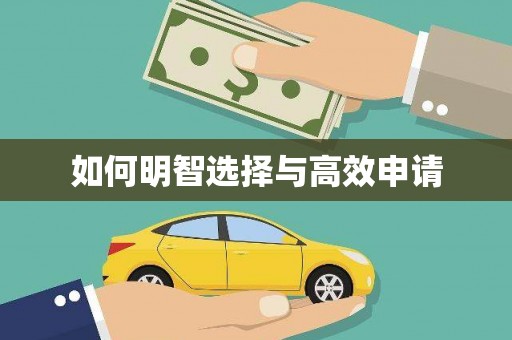 阿莲如何明智选择与高效申请