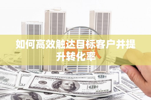 阿莲如何高效触达目标客户并提升转化率