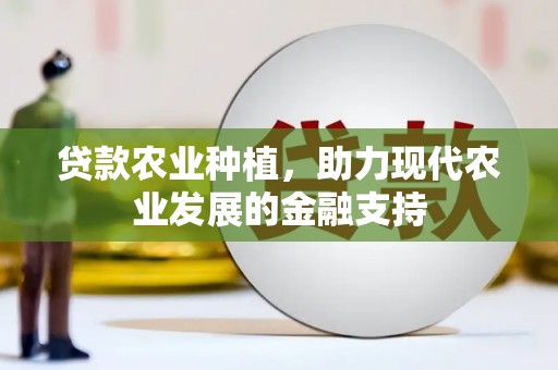 阿莲贷款农业种植，助力现代农业发展的金融支持