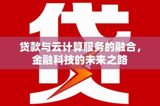 阿莲贷款与云计算服务的融合，金融科技的未来之路